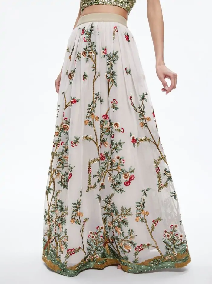 CATRINA EMBELLISHED GOWN MAXI SKIRT